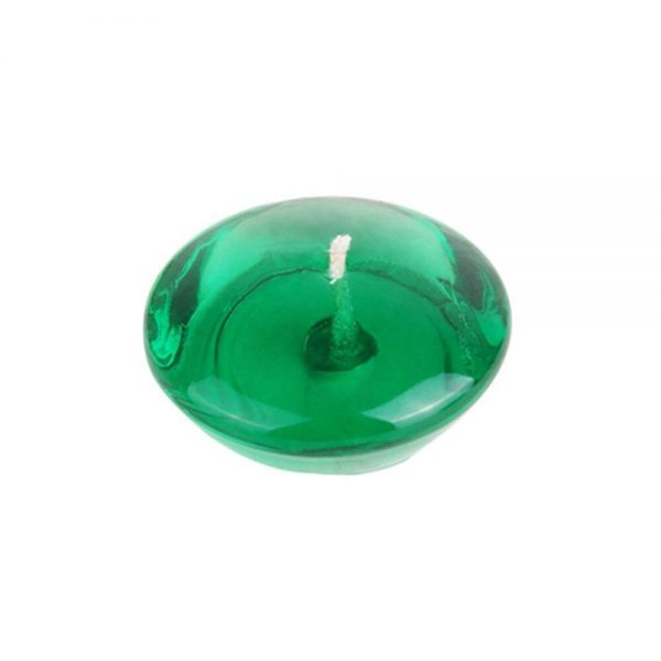 3 in. Clear Green Jelly Wax Floating Candles 600x600 - Clear  Green Gel Floating Candles